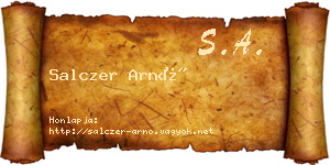Salczer Arnó névjegykártya
